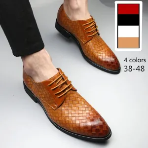 Trending Men's casual Leather Shoes – Pointed Toe Business Casual shoes