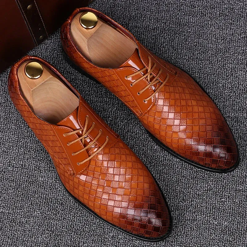 Trending Men's casual Leather Shoes – Pointed Toe Business Casual shoes