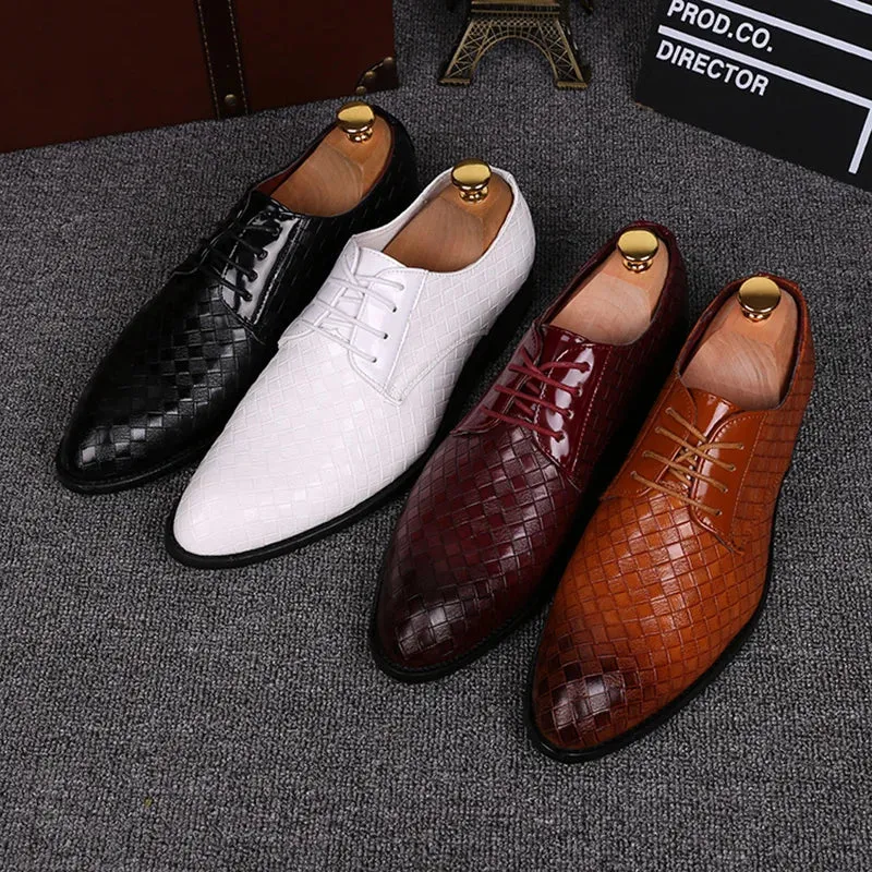 Trending Men's casual Leather Shoes – Pointed Toe Business Casual shoes