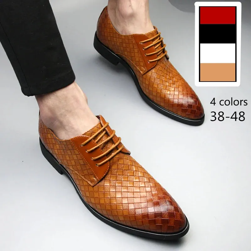Trending Men's casual Leather Shoes – Pointed Toe Business Casual shoes