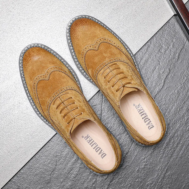 Trendy Real Leather Shoes Pink Color Oxfords