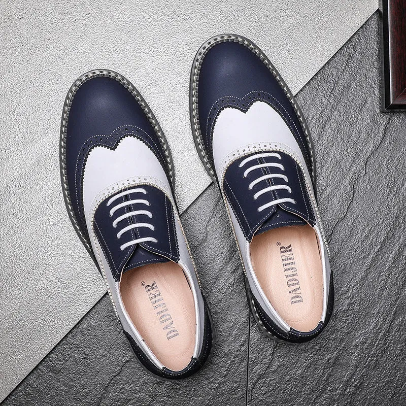 Trendy Real Leather Shoes Pink Color Oxfords