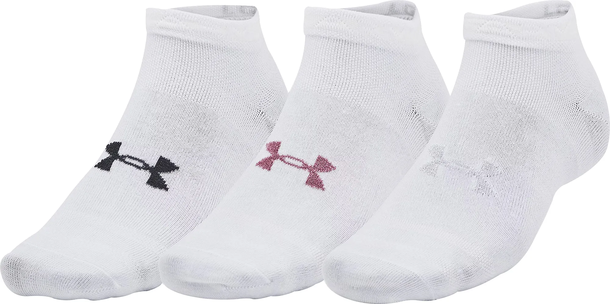 Under Armour Essentials (3 Pack) Low Socks - White