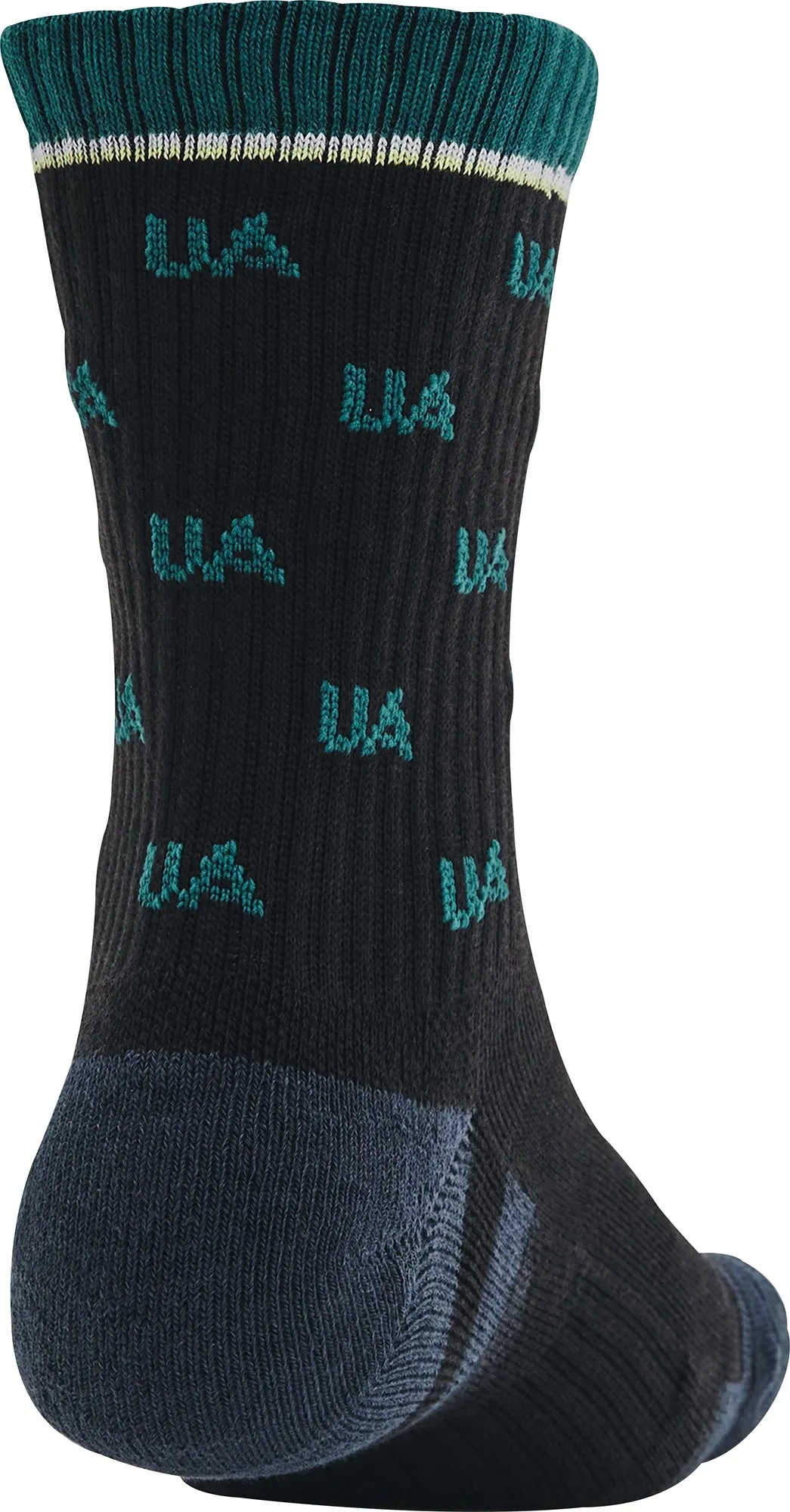 Under Armour Performance (2 Pack) Mid Crew Socks - Black