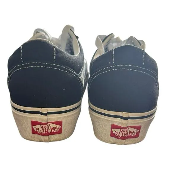 Vans Old Skool Stackform Platform Sneakers Black White Size 7 Women / 5.5 Men