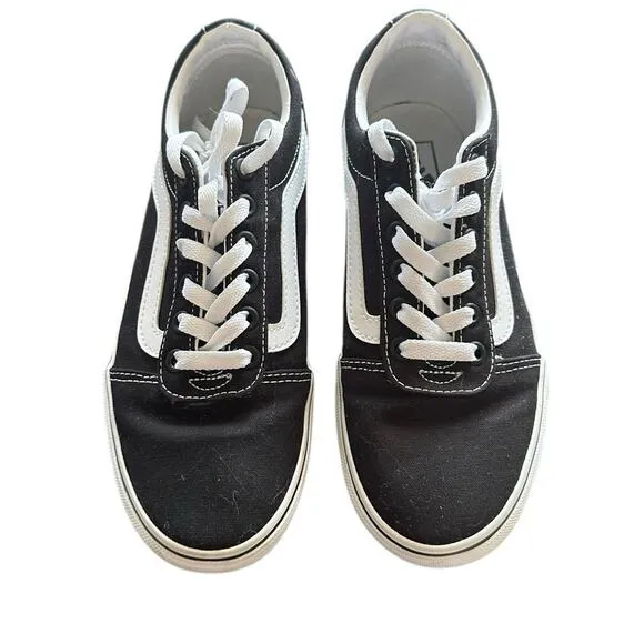Vans Old Skool Stackform Platform Sneakers Black White Size 7 Women / 5.5 Men