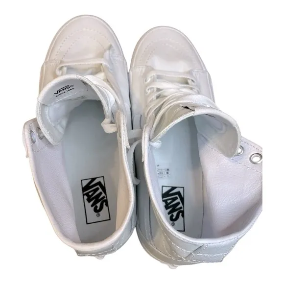 Vans Sk8 Hi Triple White Shoes Men's Size 9 NWOB