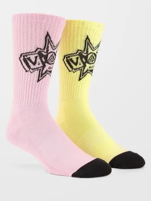 Volcom Ent Socks - REEF PINK