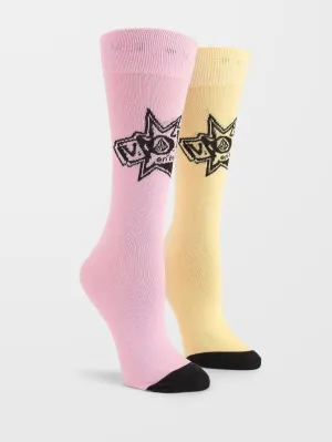 Volcom Ent Socks - REEF PINK
