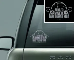 'Volleyball" Vinyl Decal