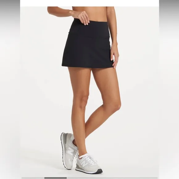Vuori Volley Skirt Women's Performance Skirt, Black XL