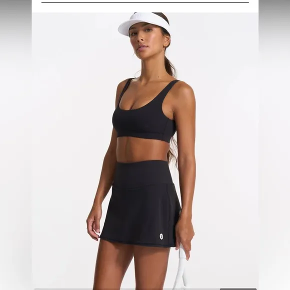 Vuori Volley Skirt Women's Performance Skirt, Black XL