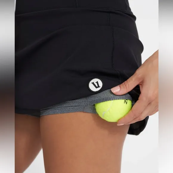 Vuori Volley Skirt Women's Performance Skirt, Black XL