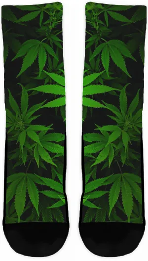 Weed Crew Socks