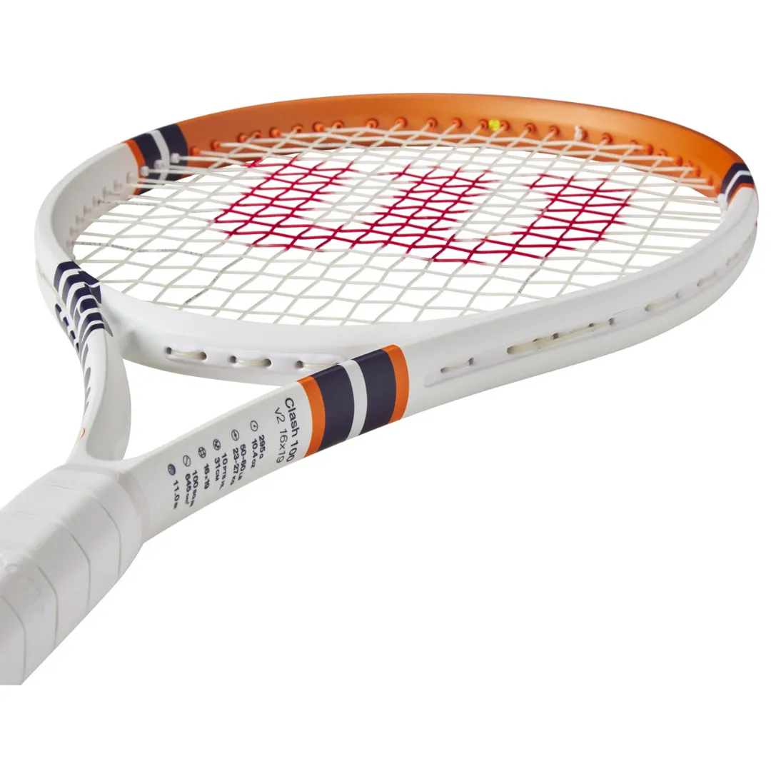 Wilson Clash 100 V2 Roland Garros 2023 Tennis Racquet