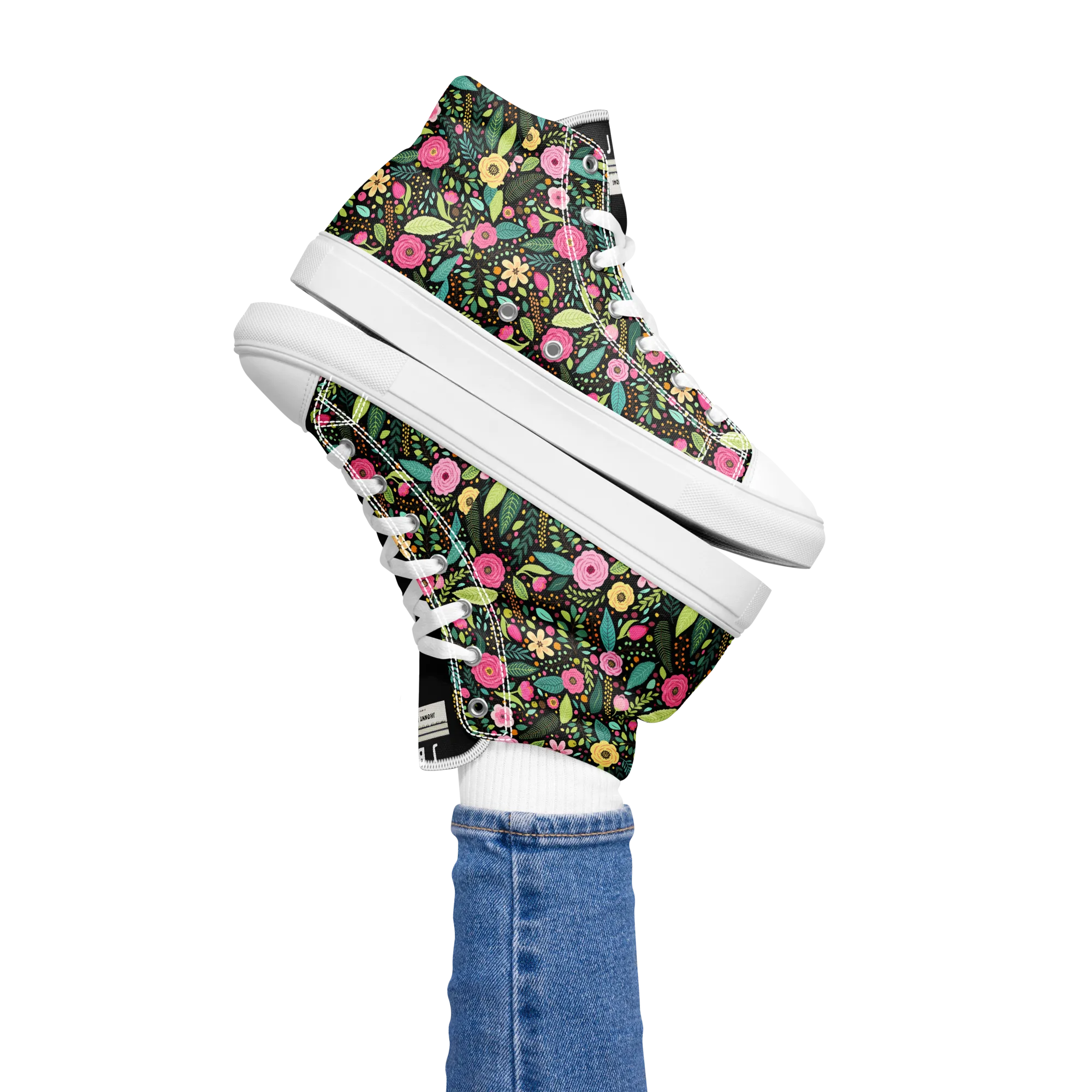 Women’s high top canvas shoes