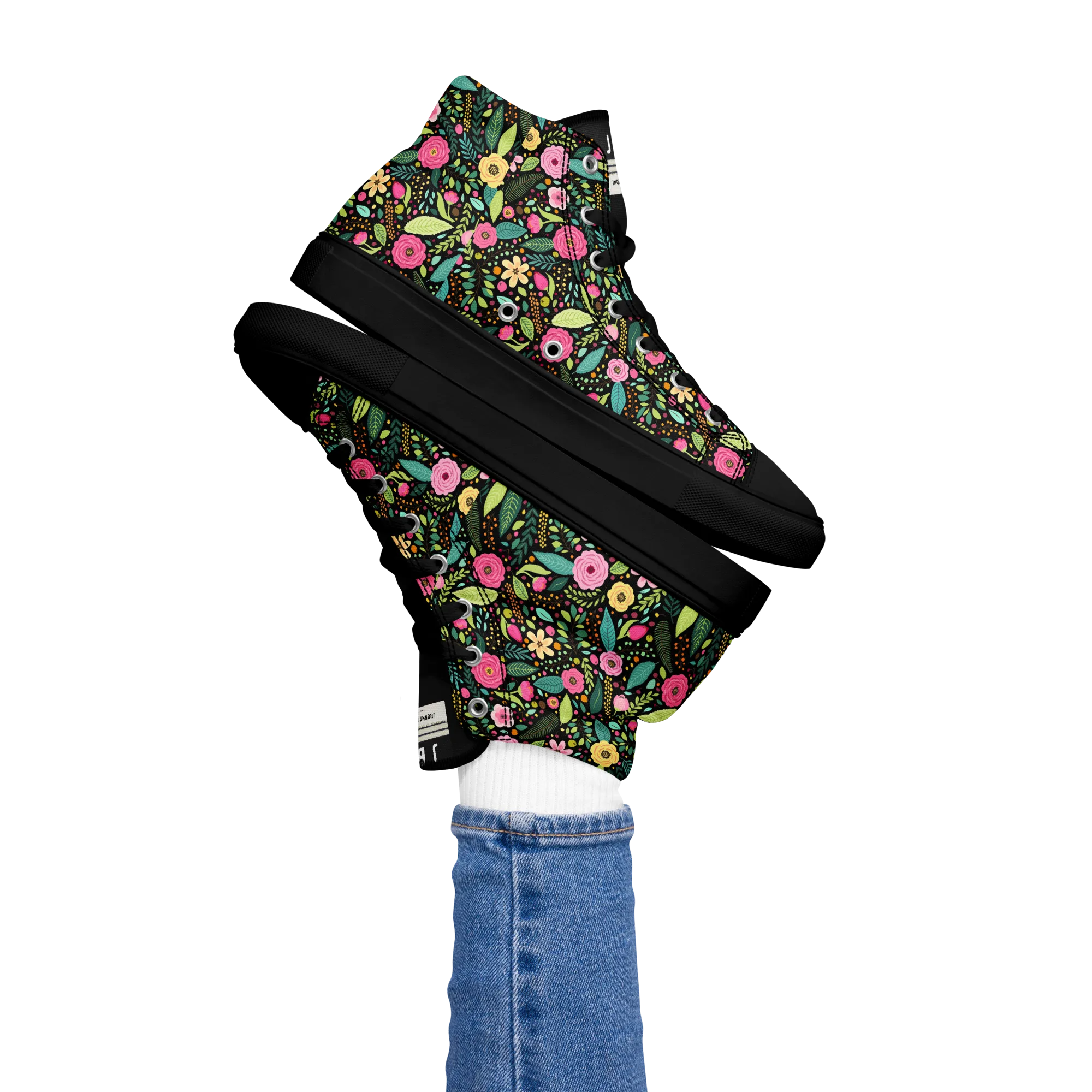 Women’s high top canvas shoes
