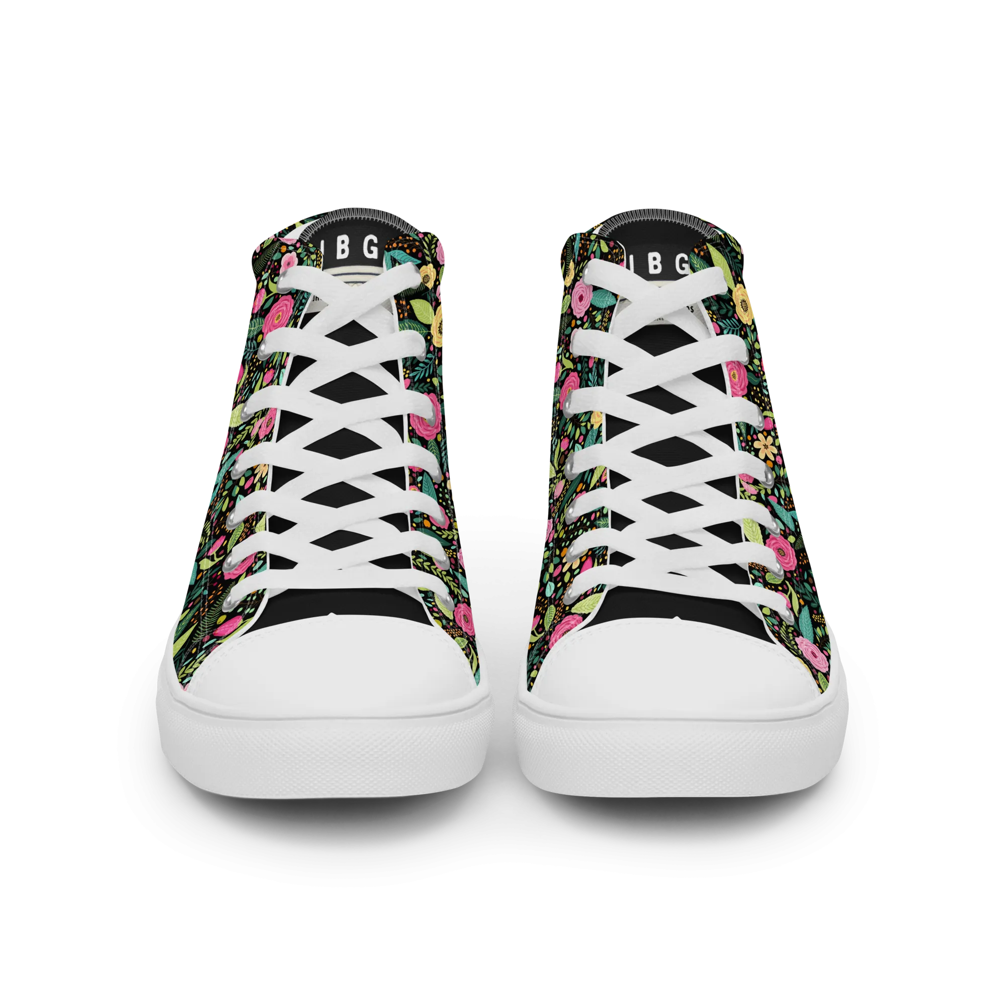 Women’s high top canvas shoes