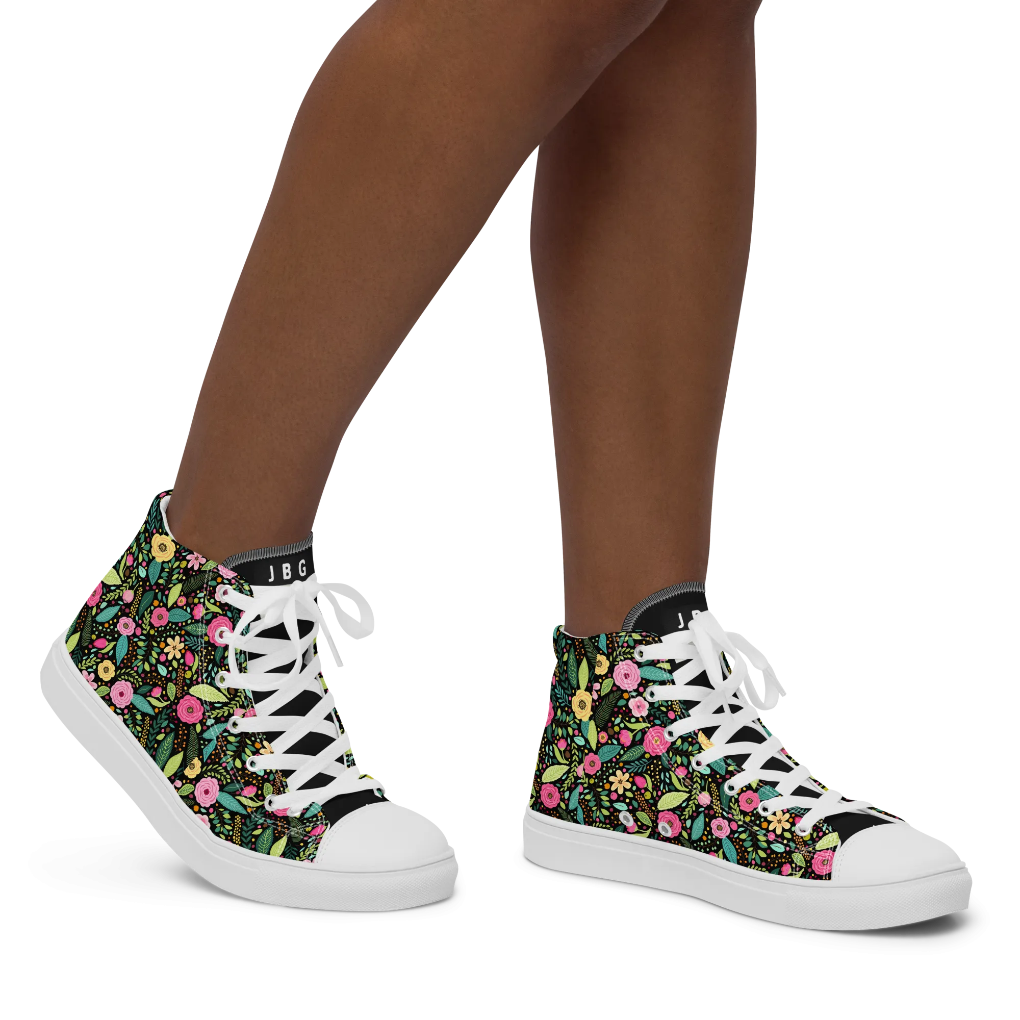 Women’s high top canvas shoes