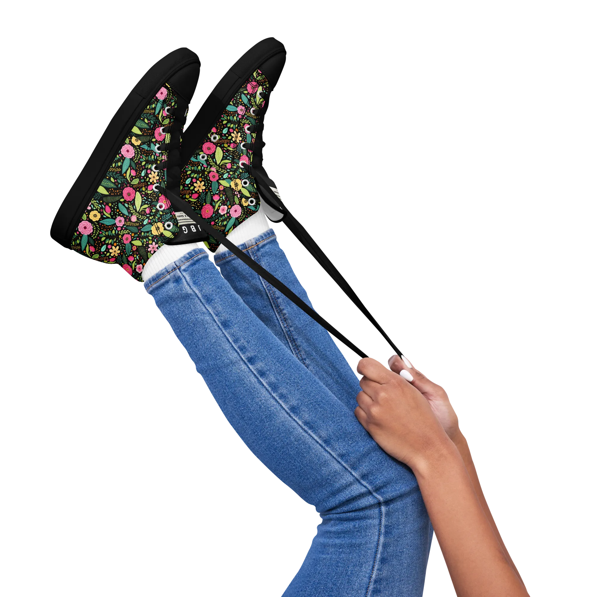 Women’s high top canvas shoes