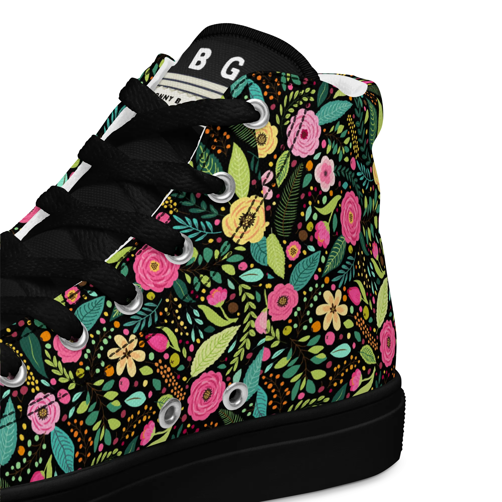 Women’s high top canvas shoes