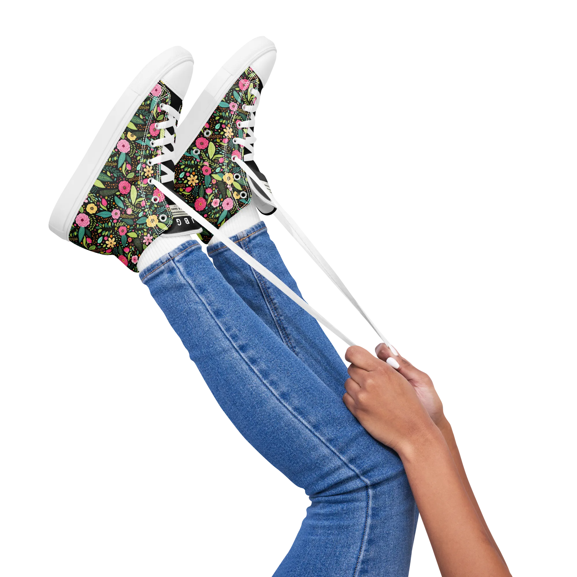 Women’s high top canvas shoes