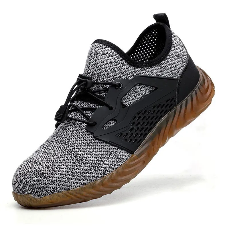 Work Shoes Breathable Lace Up Soft Bottom Male Sneakers