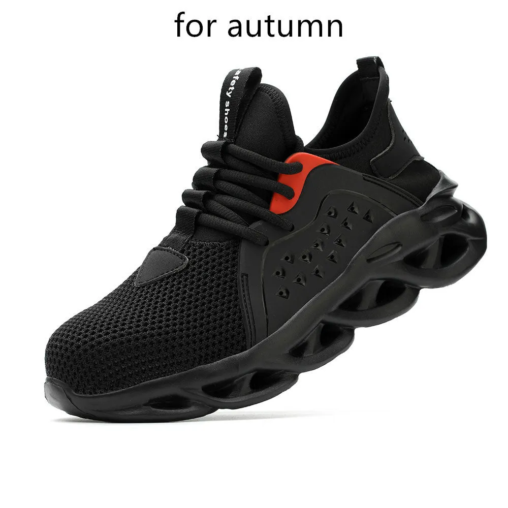 Work Shoes Breathable Lace Up Soft Bottom Male Sneakers