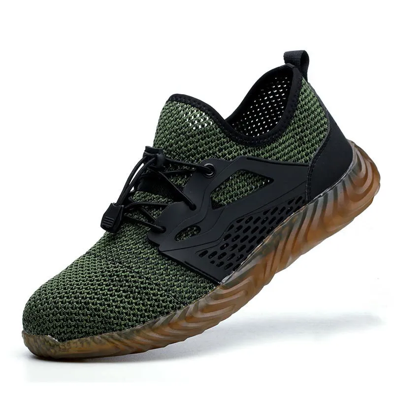 Work Shoes Breathable Lace Up Soft Bottom Male Sneakers