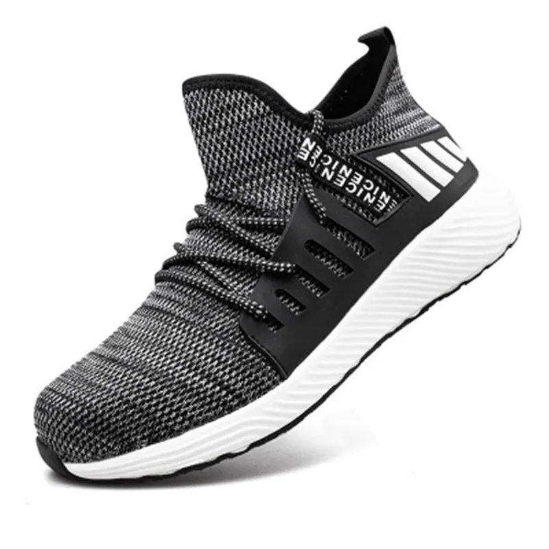 Work Shoes Breathable Lace Up Soft Bottom Male Sneakers