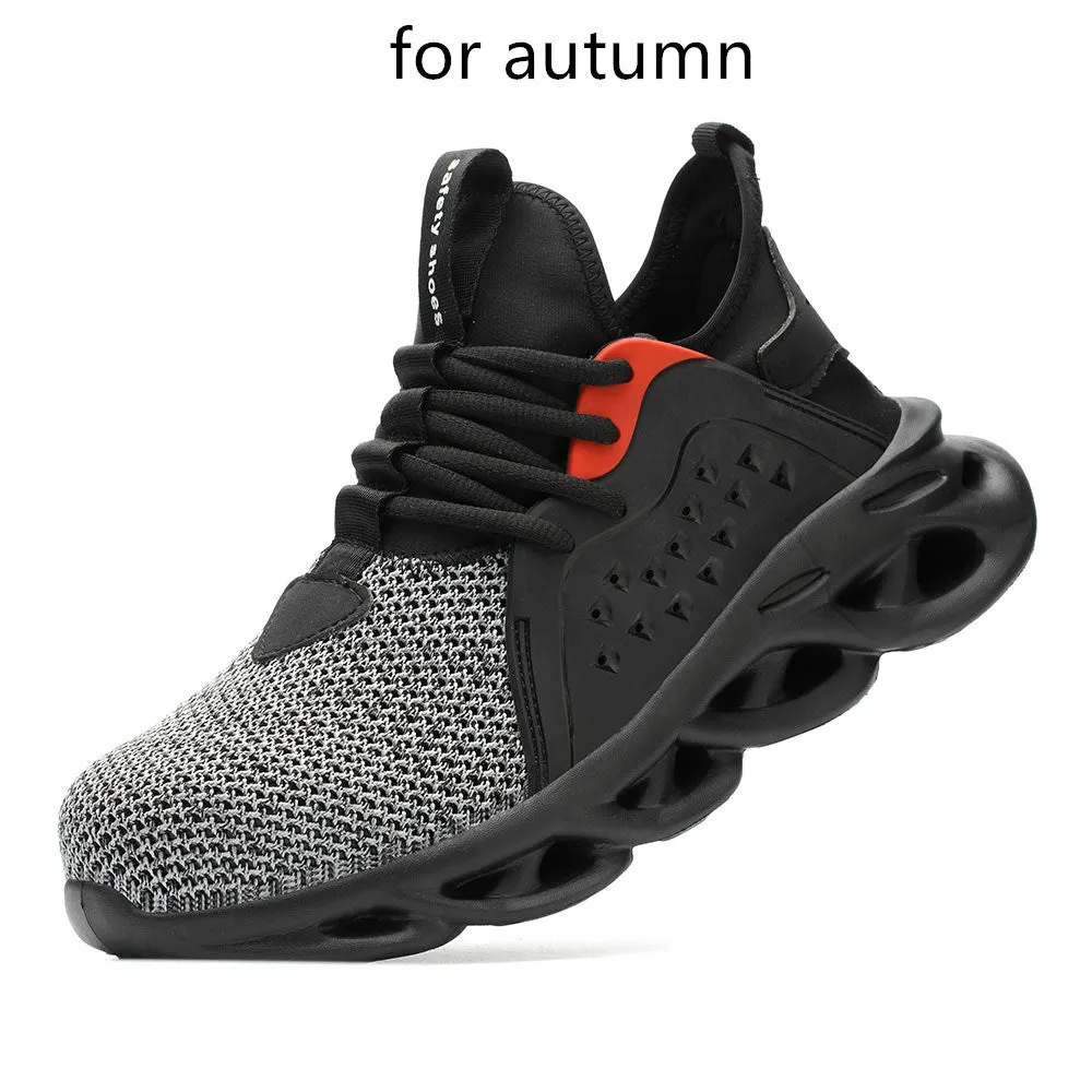 Work Shoes Breathable Lace Up Soft Bottom Male Sneakers