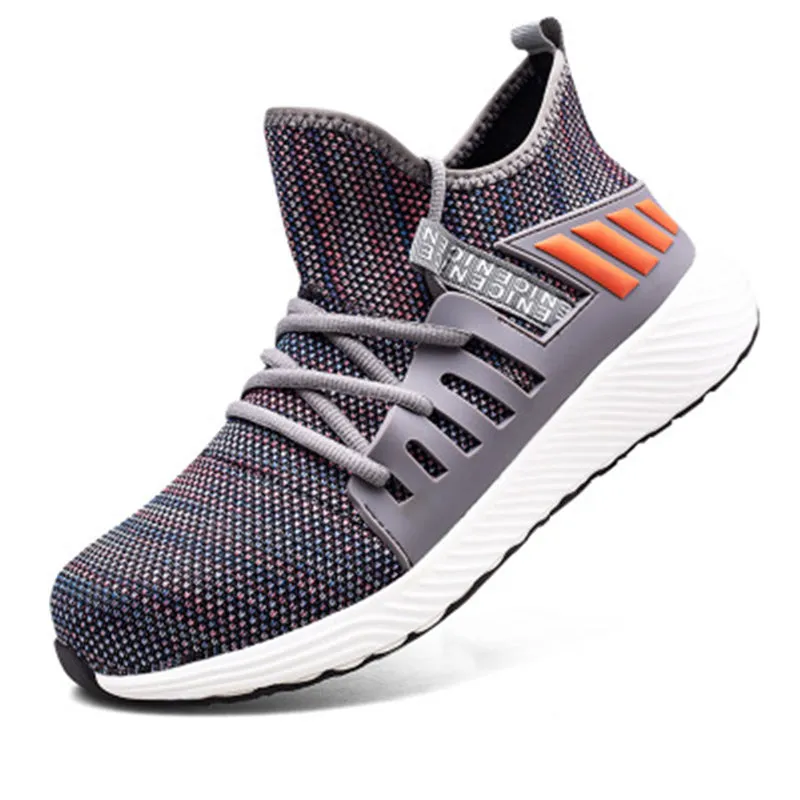 Work Shoes Breathable Lace Up Soft Bottom Male Sneakers