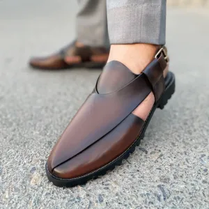 WS Pure leather Handmade Peshawari Sandal WS-372