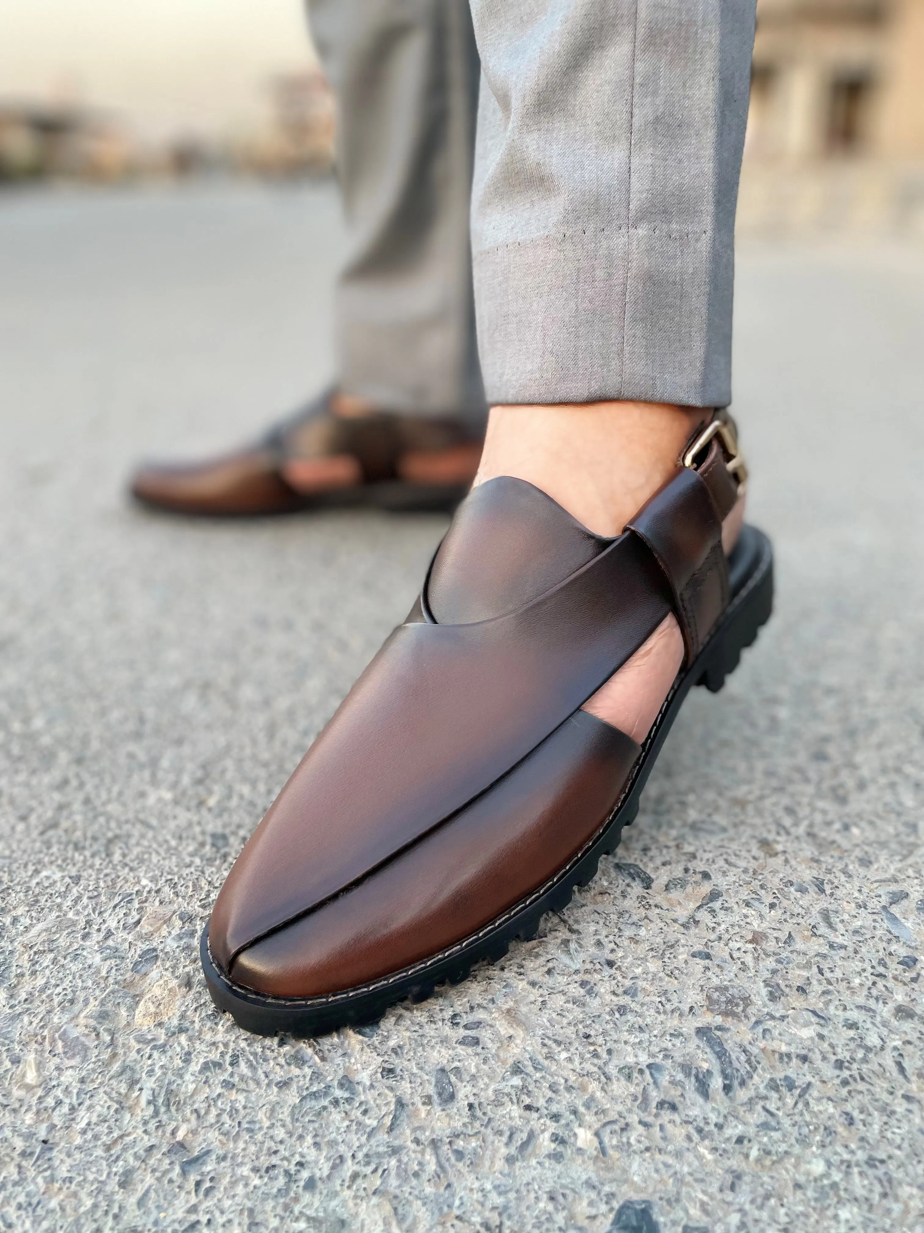 WS Pure leather Handmade Peshawari Sandal WS-372