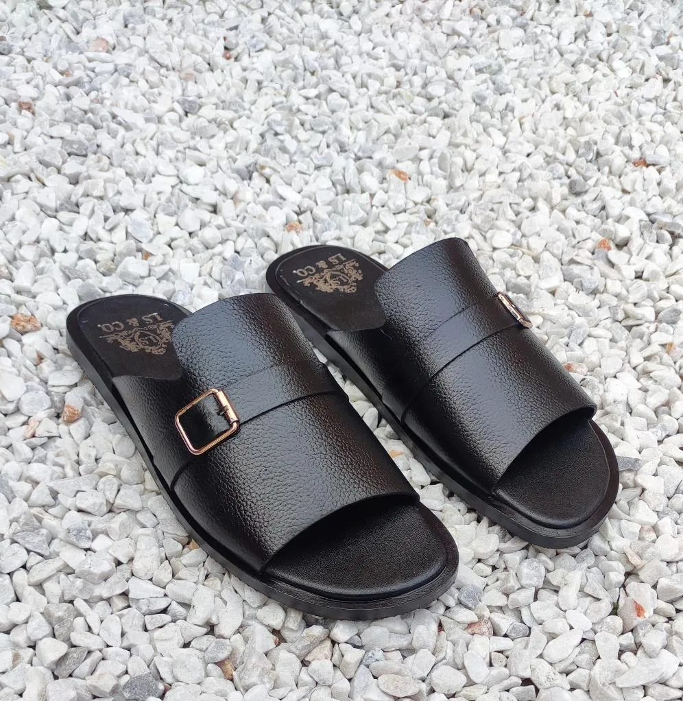 WS Pure leather Handmade Textured Chappal-005008