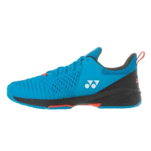 Yonex Power Cushion Sonicage 3 Wide Unisex Tennis Shoe (Blue/Black)